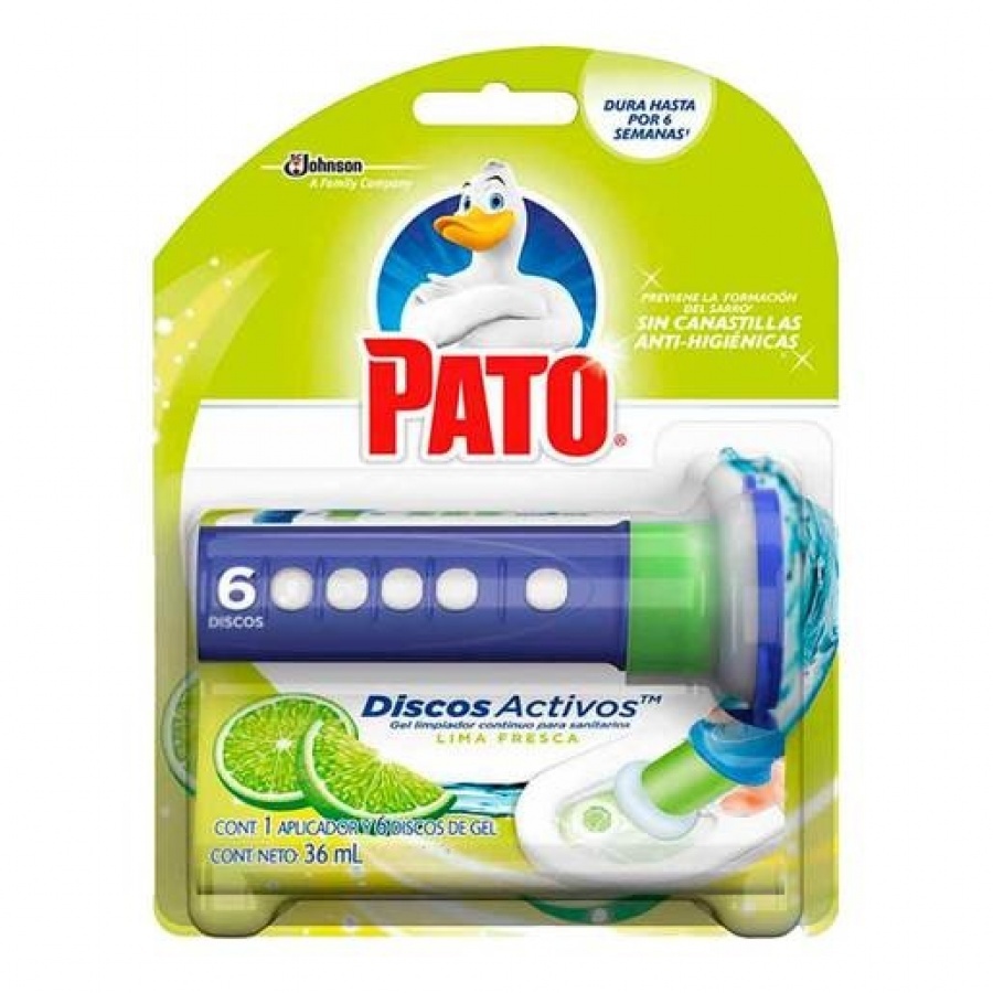 Pato Pato - Discos Activos Wc Aroma Fruitopia, Aplicador Y Recambio Con 6  Discos 110 g